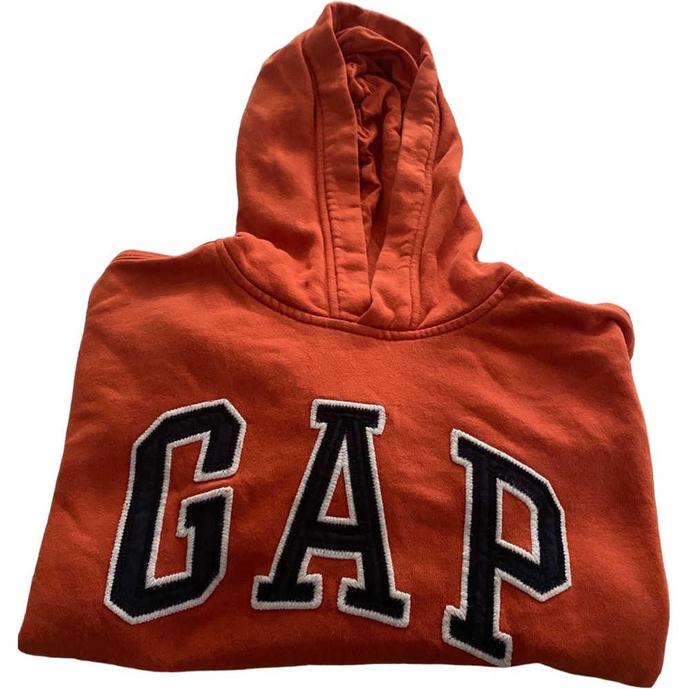 Boys orange Gap hoodie size M (8)